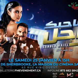 Ville de Sherbrooke – Samedi 25 Janvier 2025 à 15h. Lieu: La Maison Du Cinéma, 63 RUE KING OUEST