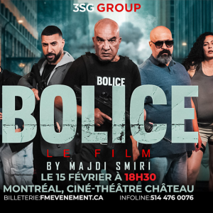 Montréal – Samedi 15 Février 2025 à 18h30. Lieu: Ciné-Théâtre Château 6956 Rue Saint-Denis